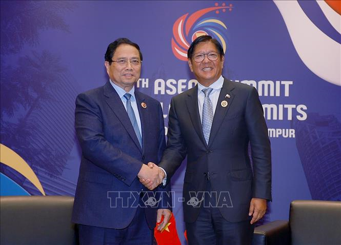 Thủ tướng Phạm Minh Chính gặp Tổng thống Philippines và Thủ tướng Thái Lan